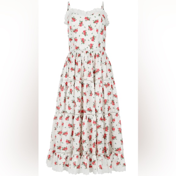 JessaKae The Madeline Romantic Floral Maxi Tiered Vintage Charm Sundress Size XL - Picture 5 of 15